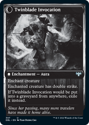 Twinblade Geist // Twinblade Invocation [Innistrad: Double Feature] Magic: The Gathering