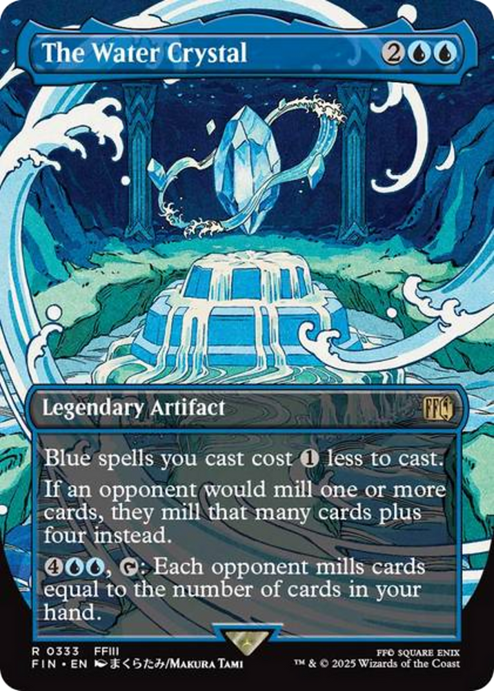 The Water Crystal (Borderless) [FINAL FANTASY] Magic: The Gathering