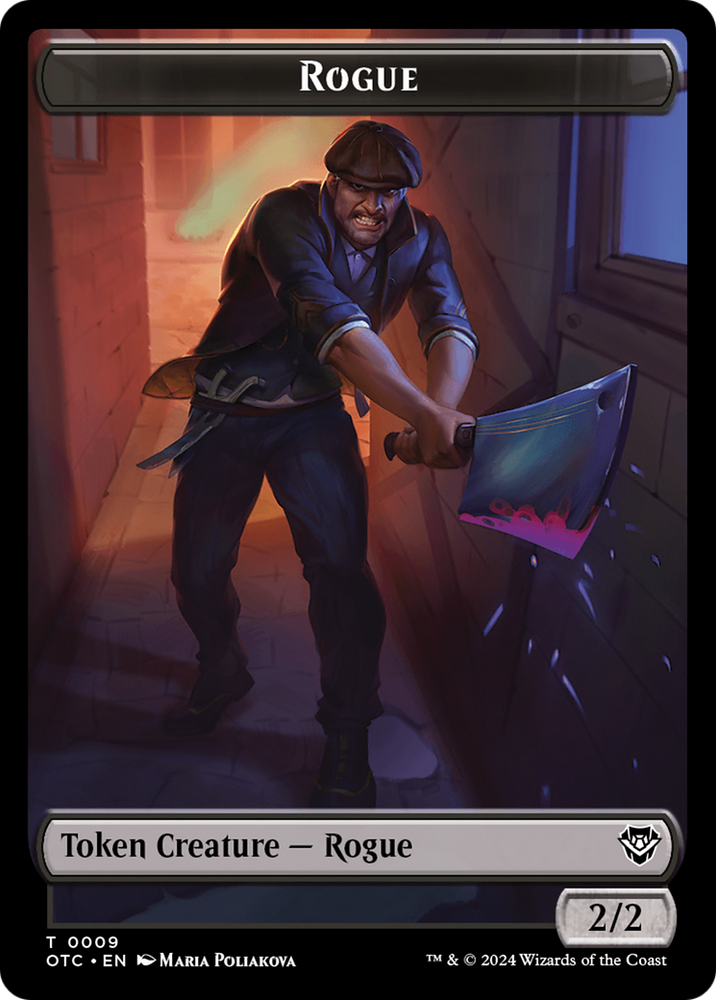 Rogue // The Monarch Double-Sided Token [Outlaws of Thunder Junction Commander Tokens] Magic: The Gathering