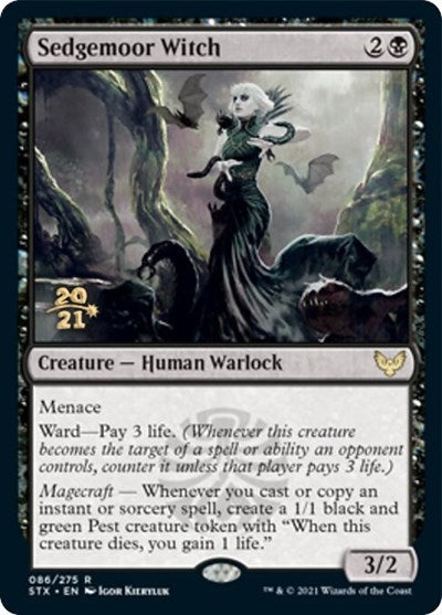 Sedgemoor Witch [Strixhaven: School of Mages Prerelease Promos] Magic: The Gathering