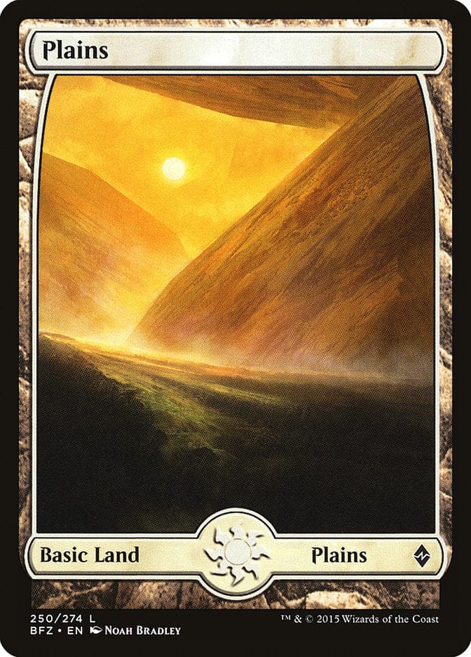 Plains (250) (Full Art) [Battle for Zendikar] Magic: The Gathering