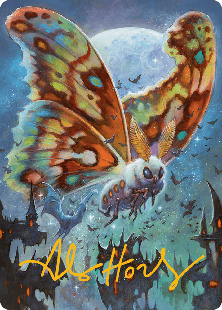 Luminous Broodmoth Art Card (Gold-Stamped Signature) [Bloomburrow Art Series] Magic: The Gathering