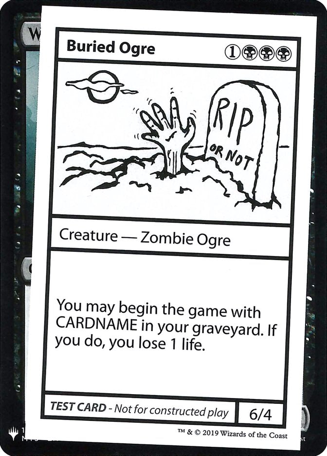 Buried Ogre [Mystery Booster Playtest Cards] Magic: The Gathering
