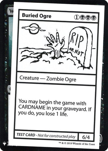 Buried Ogre [Mystery Booster Playtest Cards] Magic: The Gathering