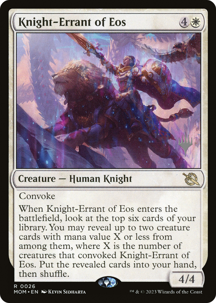 Knight-Errant of Eos (Promo Pack) [March of the Machine Promos] Magic: The Gathering