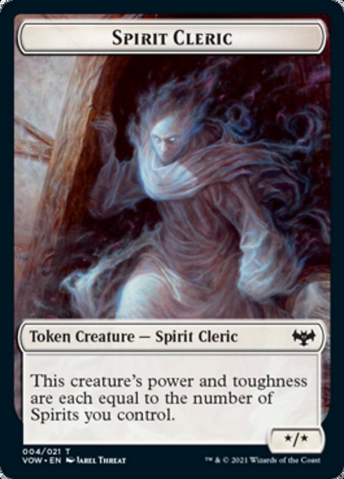 Spirit Cleric Token [Innistrad: Crimson Vow Tokens] Magic: The Gathering
