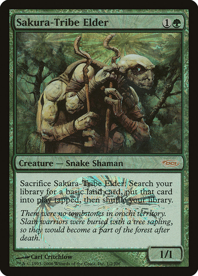 Sakura-Tribe Elder [Junior Super Series] Magic: The Gathering