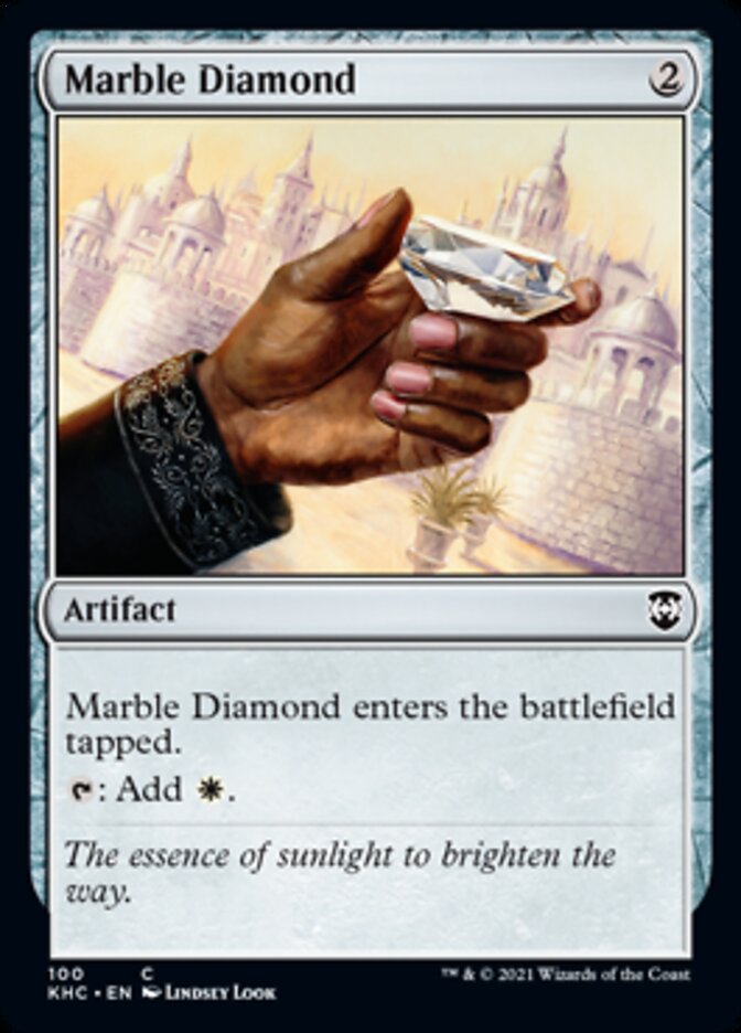 Marble Diamond [Kaldheim Commander] Magic: The Gathering