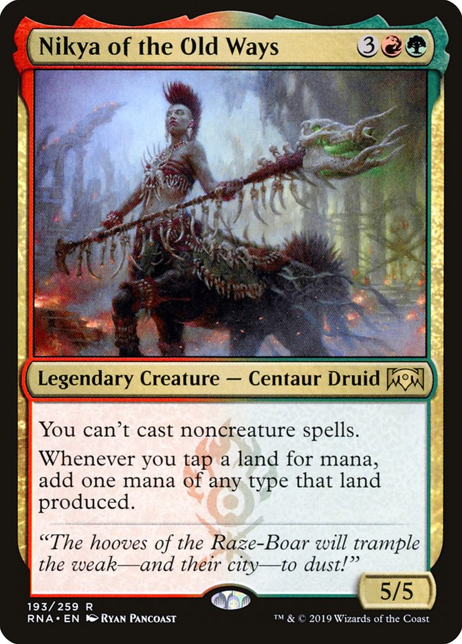 Nikya of the Old Ways [Ravnica Allegiance] Magic: The Gathering