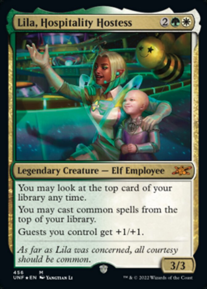 Lila, Hospitality Hostess (Galaxy Foil) [Unfinity] Magic: The Gathering