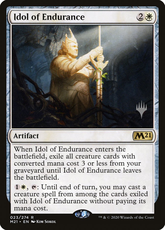 Idol of Endurance (Promo Pack) [Core Set 2021 Promos] Magic: The Gathering