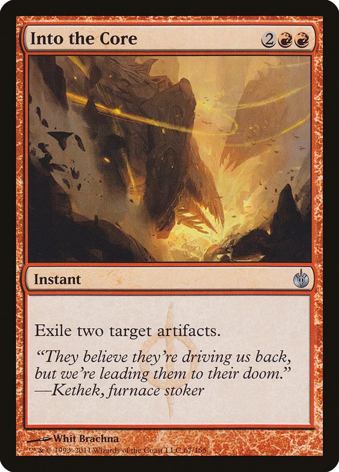 Into the Core [Mirrodin Besieged] Magic: The Gathering