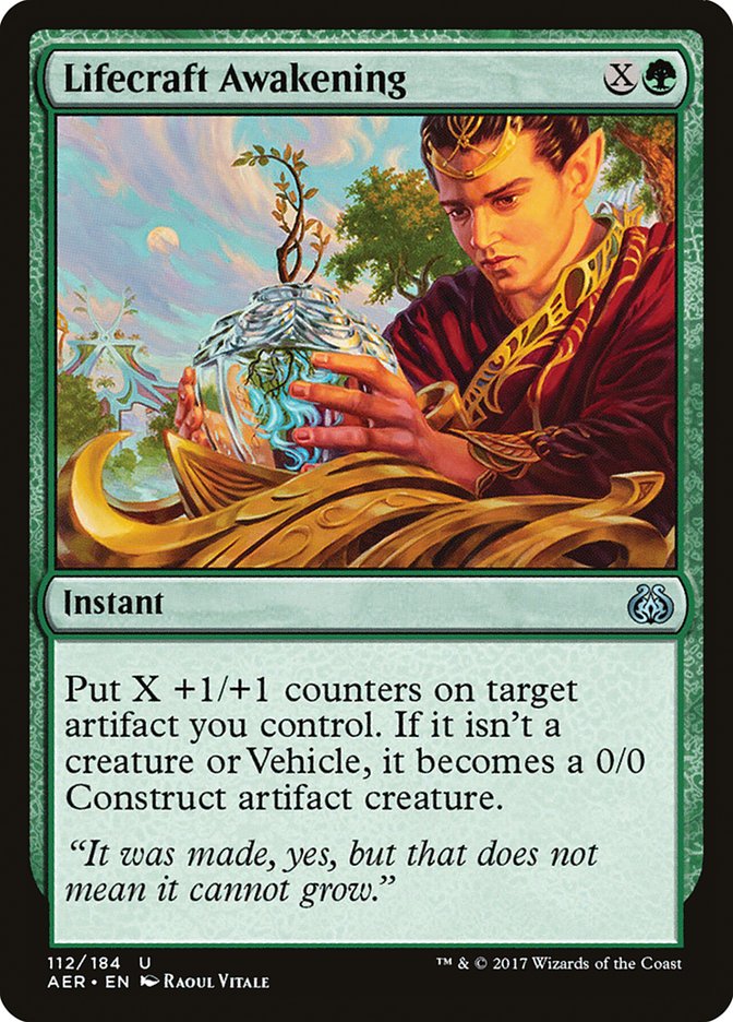 Lifecraft Awakening [Aether Revolt] Magic: The Gathering