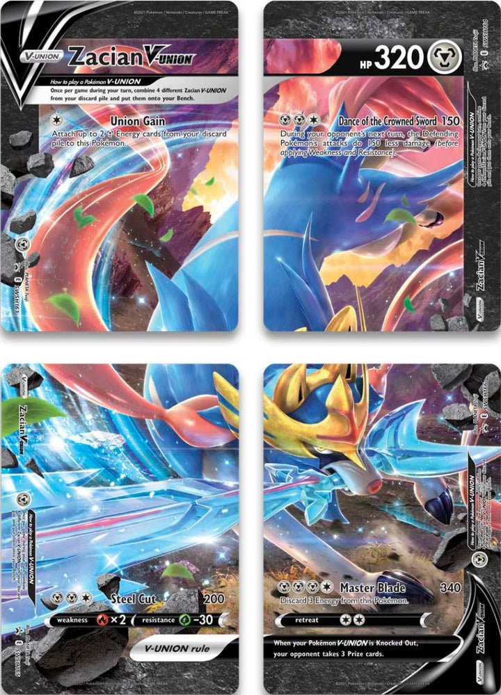 Zacian V-Union (Set of 4) [Sword & Shield: Black Star Promos] Pokémon