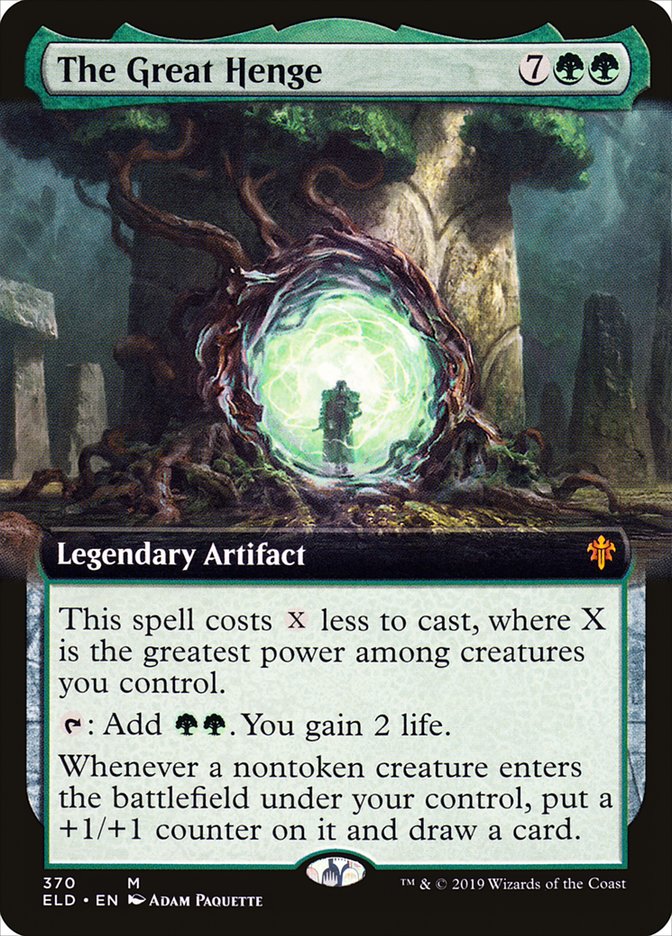 The Great Henge (Extended Art) [Throne of Eldraine] Magic: The Gathering