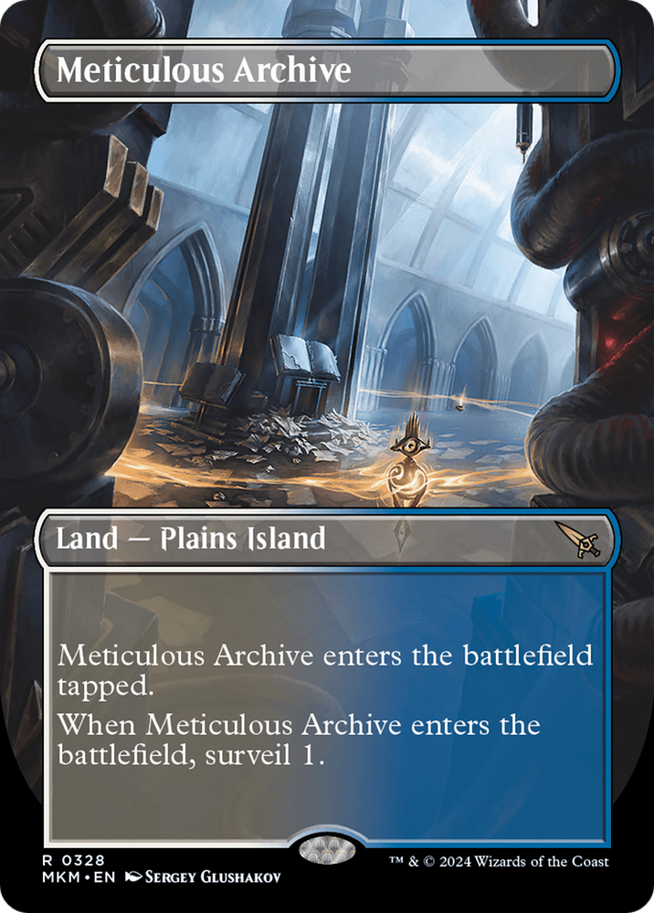 Meticulous Archive (Borderless) [Murders at Karlov Manor] Magic: The Gathering