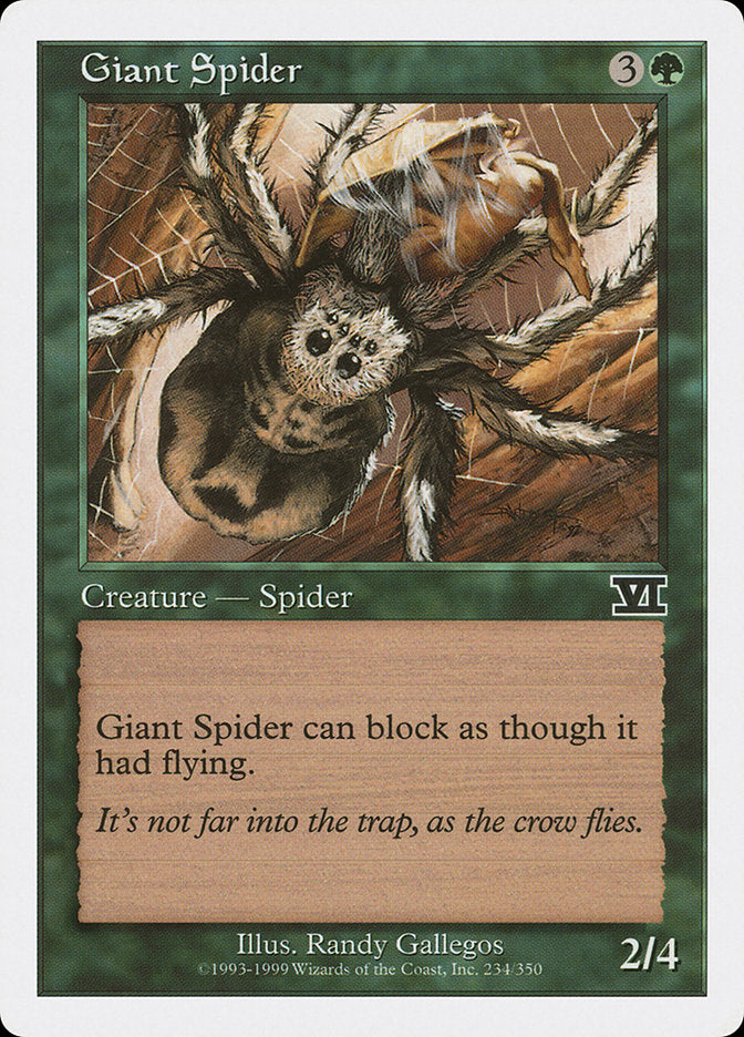Giant Spider [Classic Sixth Edition] Magic: The Gathering