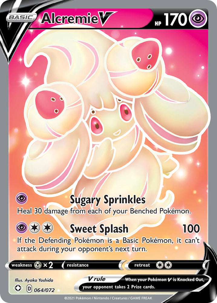 Alcremie V (064/072) [Sword & Shield: Shining Fates] Pokémon