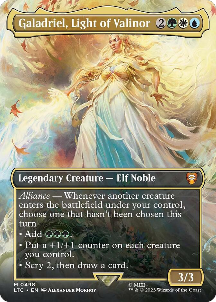 Galadriel, Light of Valinor (Borderless) [The Lord of the Rings: Tales of Middle-Earth Commander] Magic: The Gathering