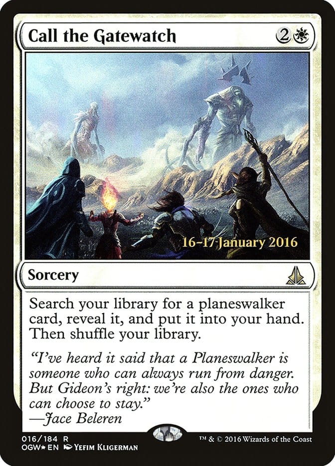 Call the Gatewatch [Oath of the Gatewatch Prerelease Promos] Magic: The Gathering