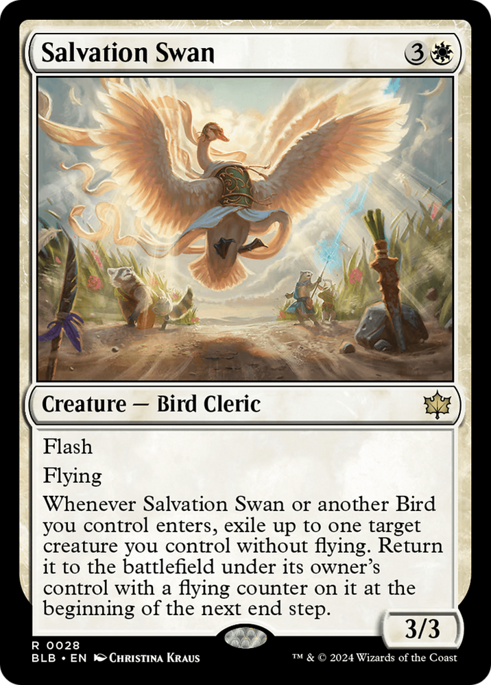 Salvation Swan [Bloomburrow] Magic: The Gathering