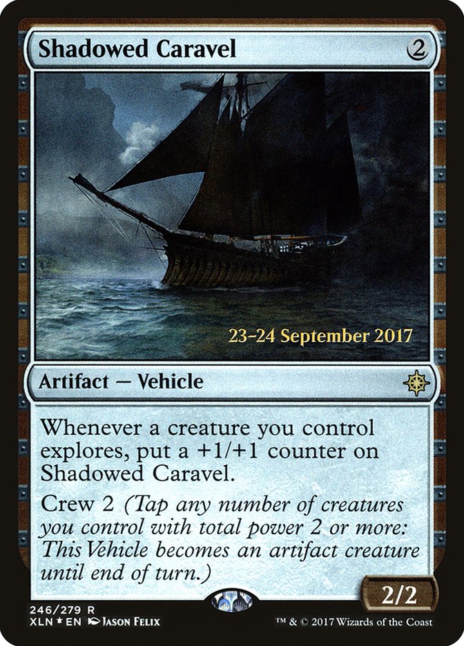 Shadowed Caravel [Ixalan Prerelease Promos] Magic: The Gathering