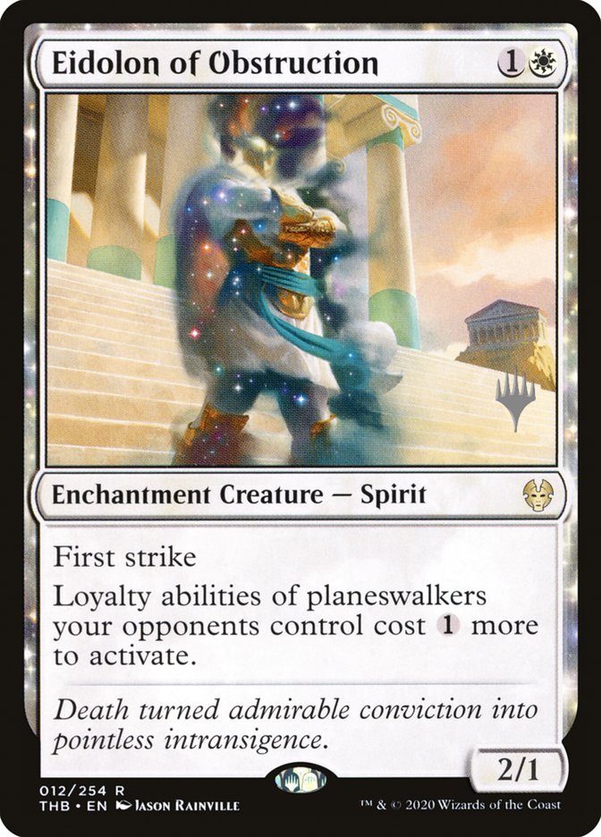 Eidolon of Obstruction (Promo Pack) [Theros Beyond Death Promos] Magic: The Gathering