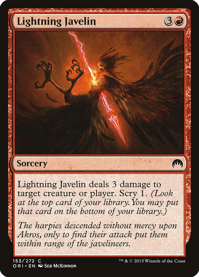 Lightning Javelin [Magic Origins] Magic: The Gathering