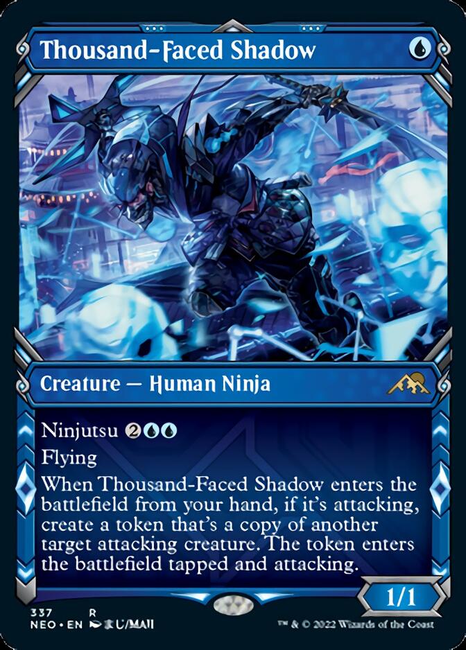 Thousand-Faced Shadow (Showcase Ninja) [Kamigawa: Neon Dynasty] Magic: The Gathering