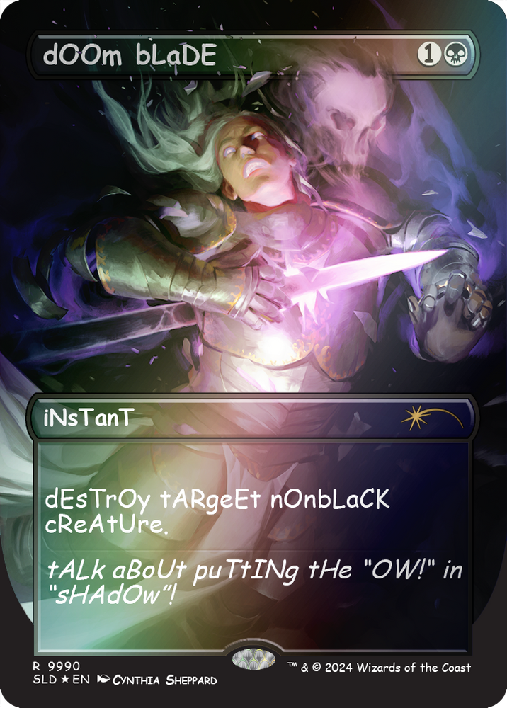 dOOm bLaDE (Rainbow Foil) [Secret Lair Drop Series] Magic: The Gathering