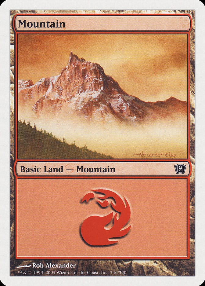Mountain (346) [Ninth Edition] Magic: The Gathering