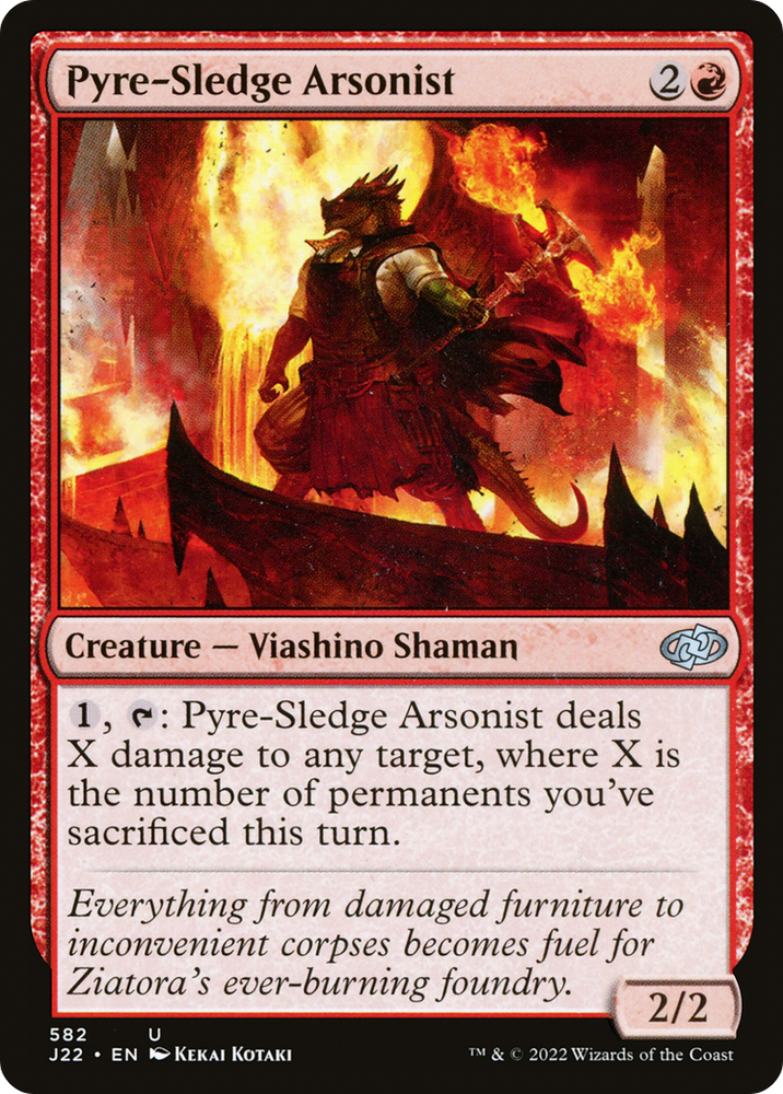 Pyre-Sledge Arsonist [Jumpstart 2022] Magic: The Gathering