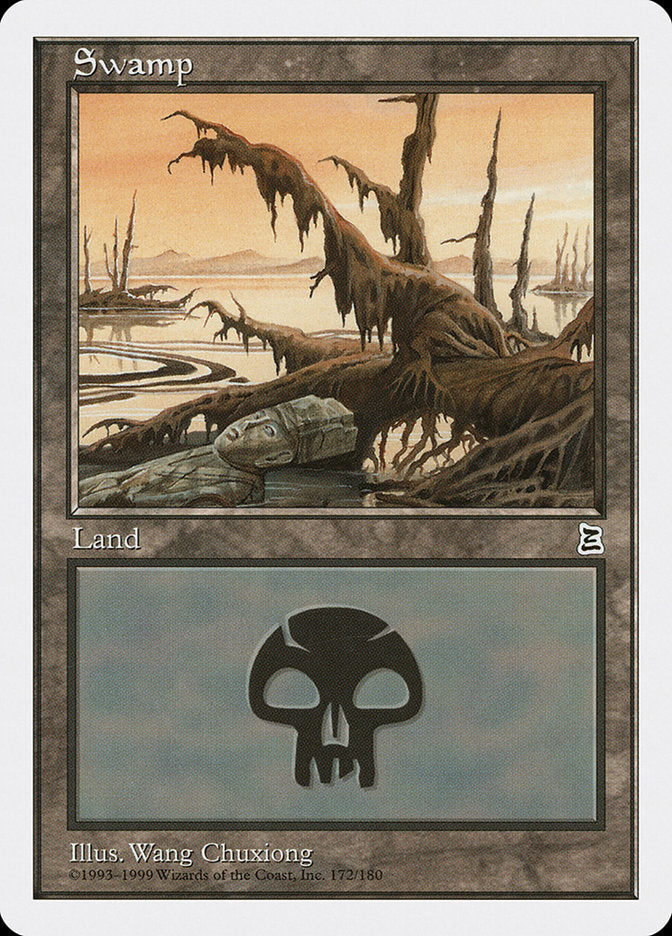 Swamp (172) [Portal Three Kingdoms] Magic: The Gathering
