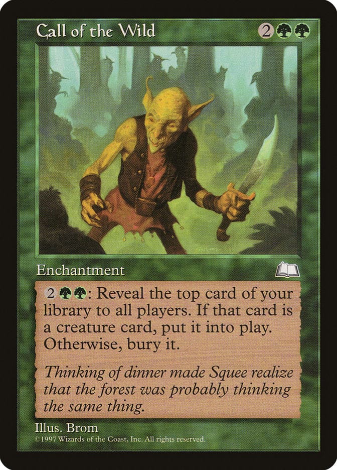 Call of the Wild [Weatherlight] Magic: The Gathering