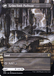 Brightclimb Pathway // Grimclimb Pathway (Borderless Alternate Art) [Zendikar Rising] Magic: The Gathering