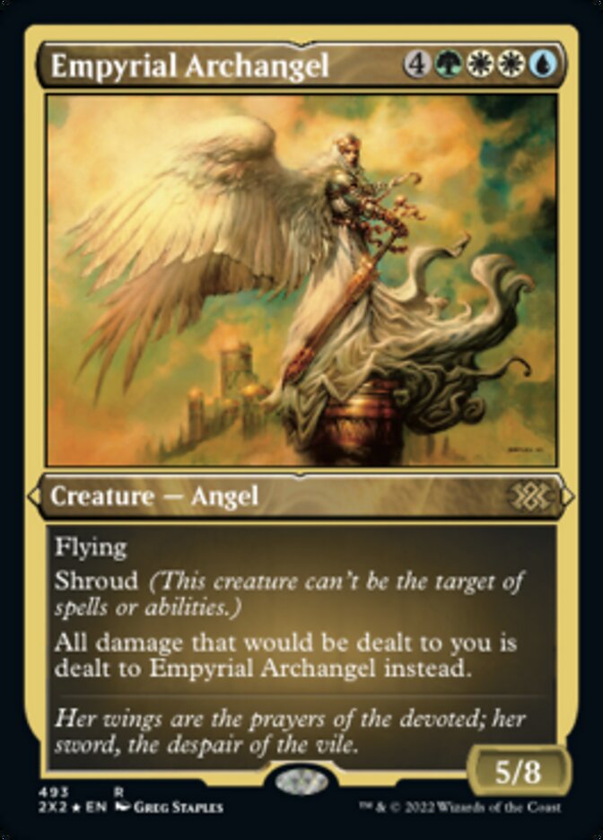Empyrial Archangel (Foil Etched) [Double Masters 2022] Magic: The Gathering