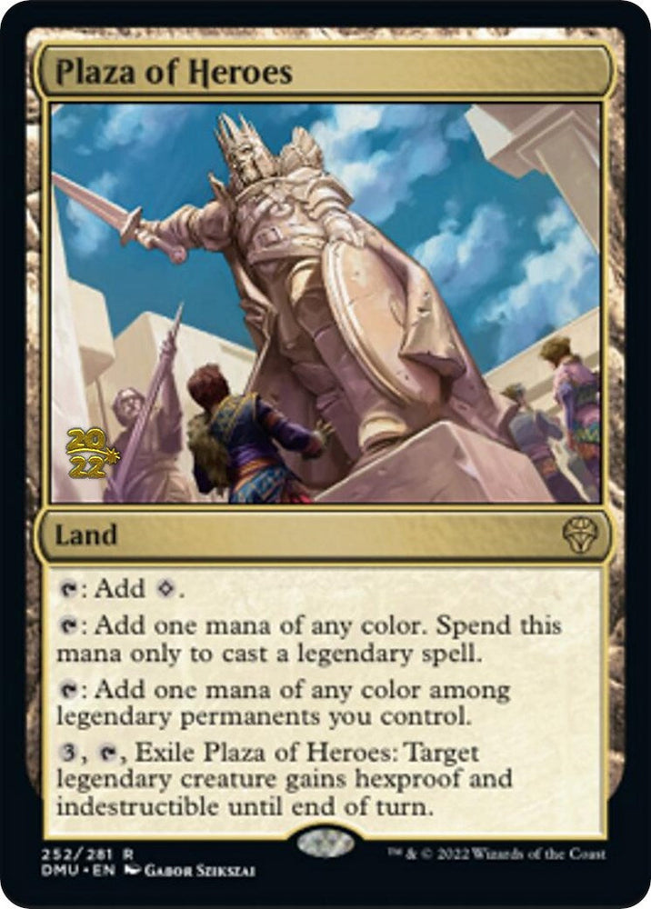 Plaza of Heroes [Dominaria United Prerelease Promos] Magic: The Gathering