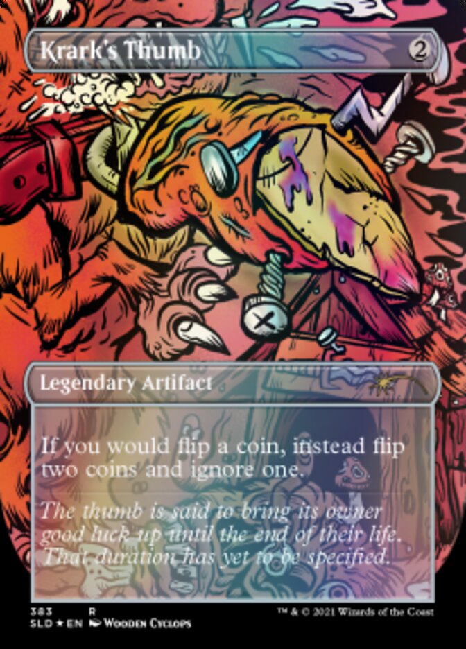 Krark's Thumb // Krark's Thumb (Borderless) [Secret Lair Drop Series] Magic: The Gathering