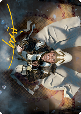 Jerren, Corrupted Bishop Art Card (Gold-Stamped Signature) [Innistrad: Midnight Hunt Art Series] Magic: The Gathering