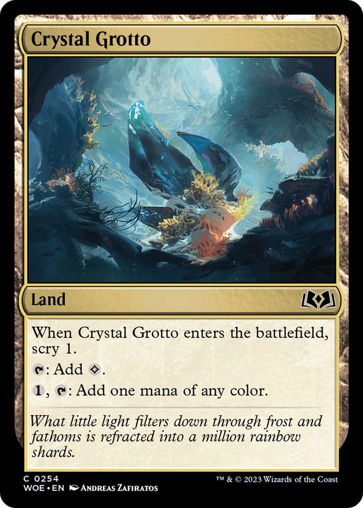Crystal Grotto [Wilds of Eldraine] Magic: The Gathering