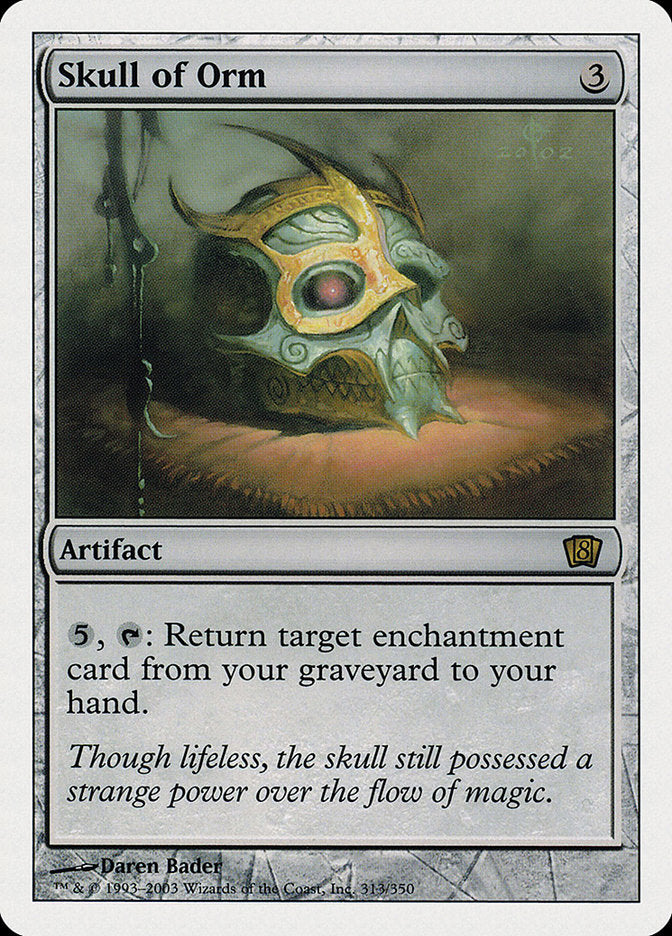 Skull of Orm (8th Edition) [Oversize Cards] Magic: The Gathering