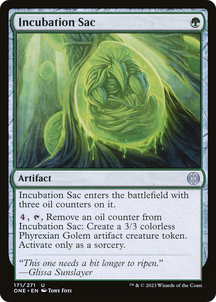Incubation Sac [Phyrexia: All Will Be One] Magic: The Gathering