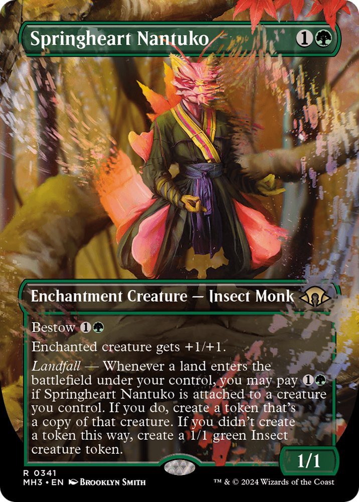 Springheart Nantuko (Borderless) [Modern Horizons 3] Magic: The Gathering
