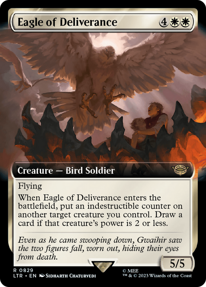 Eagle of Deliverance (Extended Art) [The Lord of the Rings: Tales of Middle-Earth] Magic: The Gathering