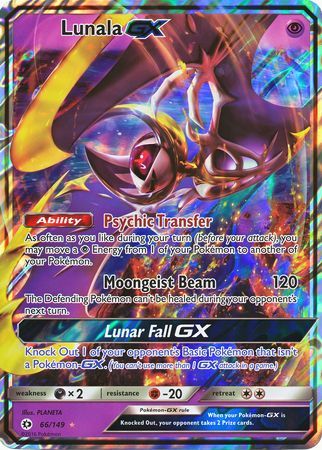 Lunala GX (66/149) (Jumbo Card) [Sun & Moon: Base Set] Pokémon