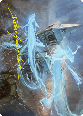 Hallowed Haunting Art Card (Gold-Stamped Signature) [Innistrad: Crimson Vow Art Series] Magic: The Gathering