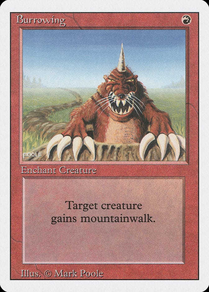 Burrowing [Revised Edition] Magic: The Gathering