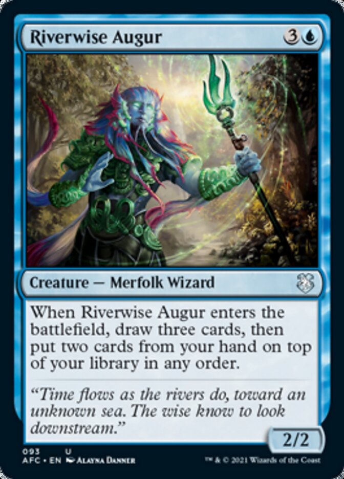 Riverwise Augur [Dungeons & Dragons: Adventures in the Forgotten Realms Commander] Magic: The Gathering