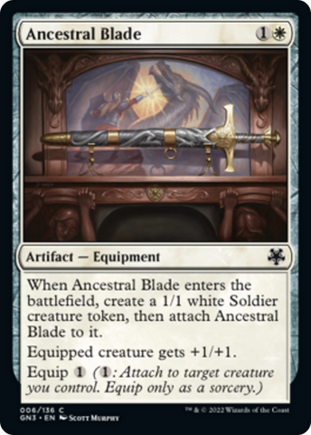 Ancestral Blade [Game Night: Free-for-All] Magic: The Gathering