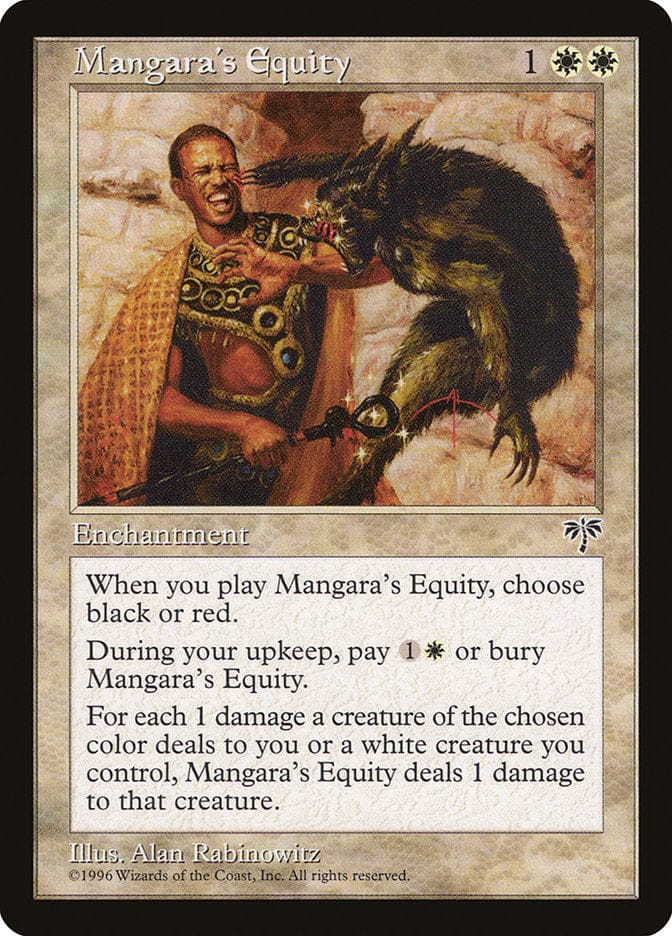Mangara's Equity [Mirage] Magic: The Gathering